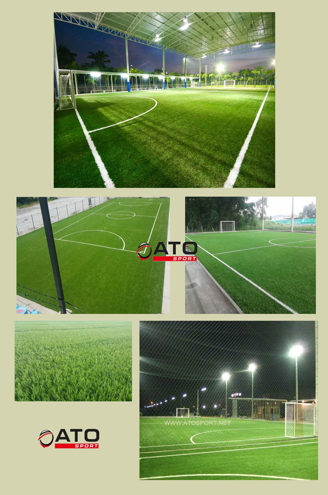 หญ้าเทียมสนามฟุตบอล 2 Tone